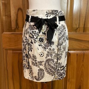 3.1 phillip lim - white/black/gold - paper bag waist puffed pleated skirt - 8